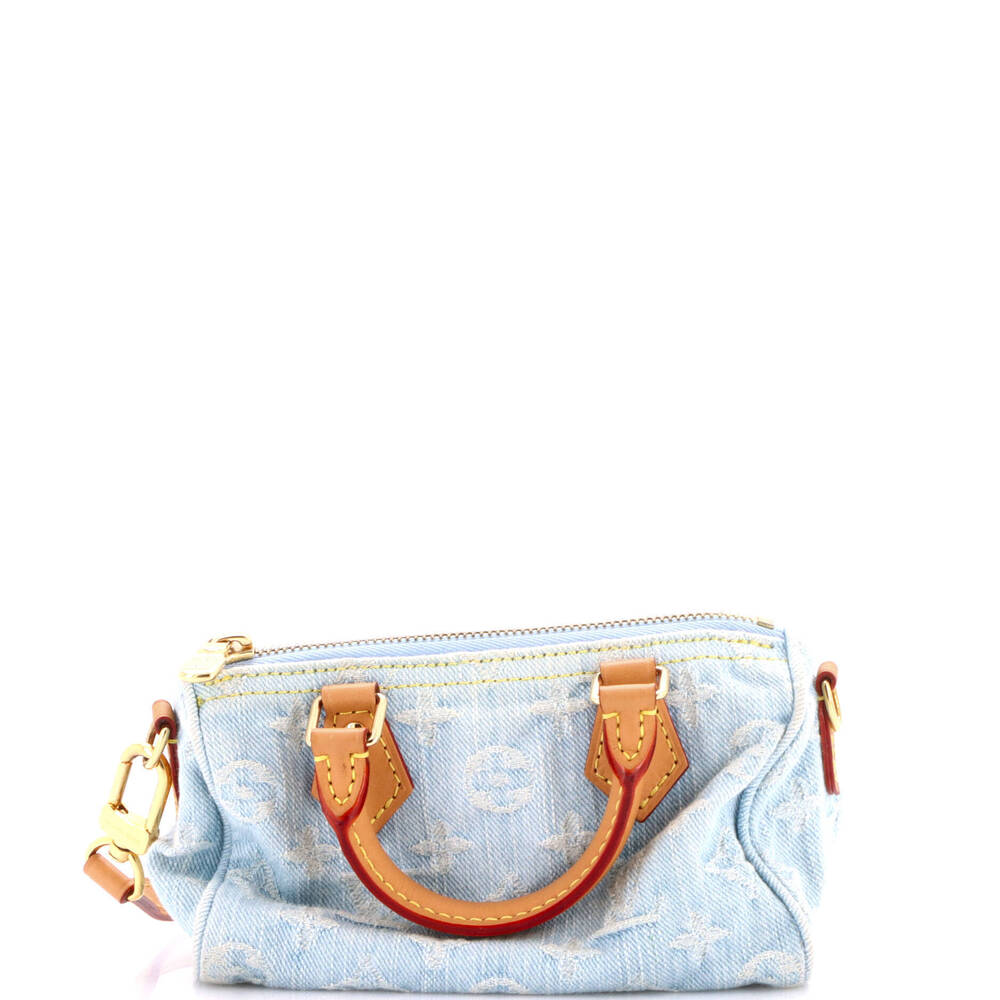 Louis Vuitton Nano Speedy Bandouliere NM Bag Monogram Denim Sky